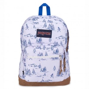 JanSport Right Pack Ruksaci Laptop Ruksak Bijele Plave | YHRVQ38705