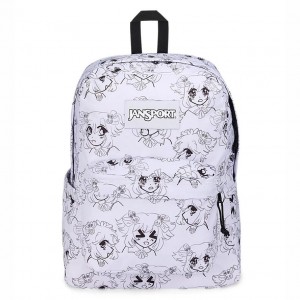 JanSport SuperBreak® Plus Ruksaci Laptop Ruksak Bijele | HRXBR17127