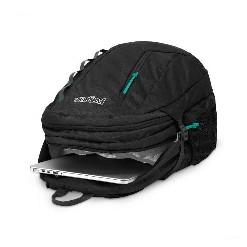 JanSport Agave Ruksaci Laptop Ruksak Crne | HRCIF79317