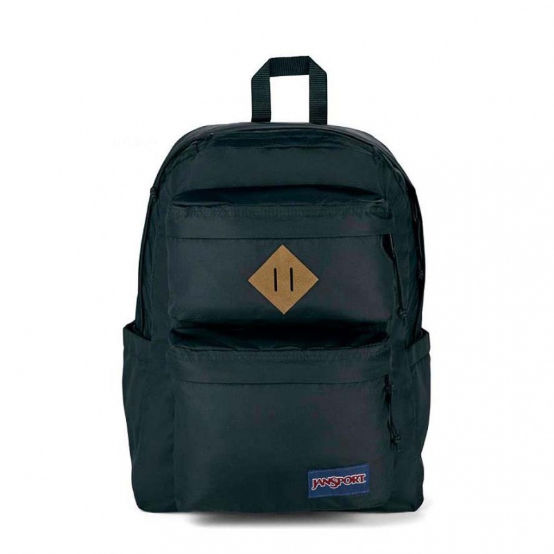 JanSport Double Break Ruksaci Laptop Ruksak Crne | HRZDE89606