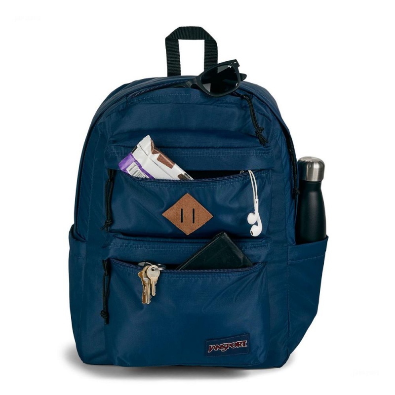 JanSport Double Break Ruksaci Laptop Ruksak Tamnoplave | QHRWA52022