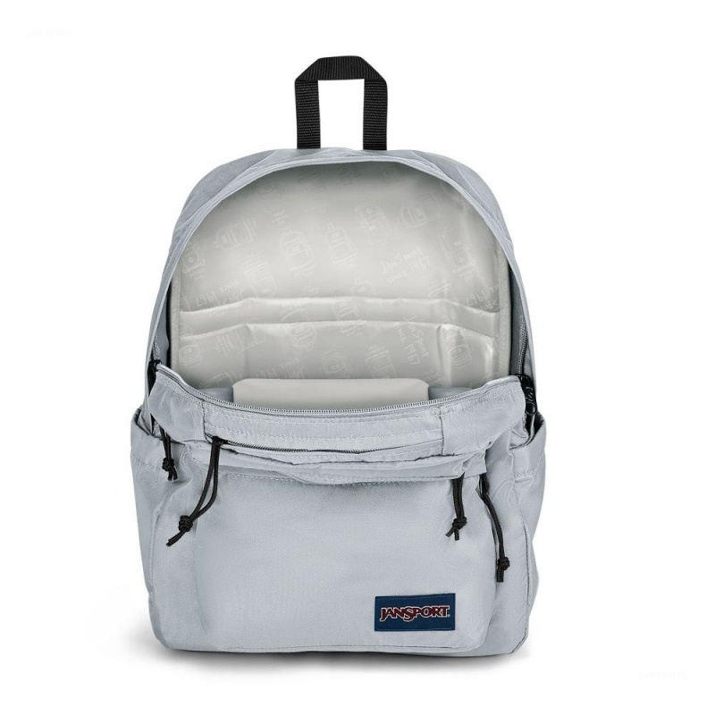 JanSport Double Break Ruksaci Laptop Ruksak Sive | GHRUC73599