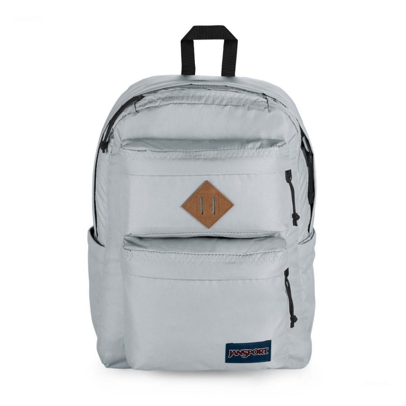 JanSport Double Break Ruksaci Laptop Ruksak Sive | GHRUC73599