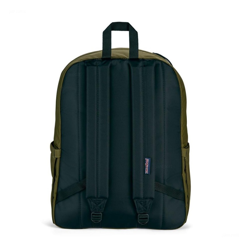 JanSport Double Break Ruksaci Laptop Ruksak Maslinasto Zelene | FHRHY78828