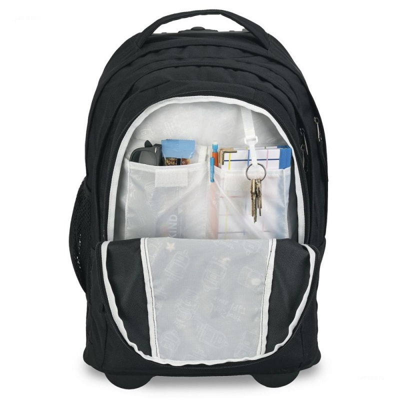 JanSport Driver 8 Rolling Ruksaci Laptop Ruksak Crne | HRXBR89891