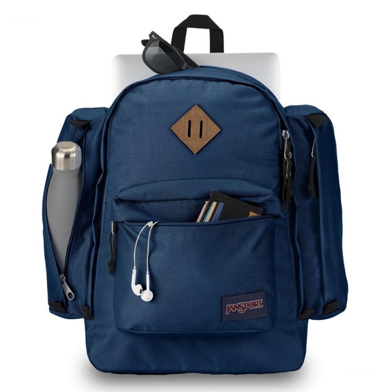 JanSport Field Pack Ruksaci Laptop Ruksak Tamnoplave | QHRWA43191