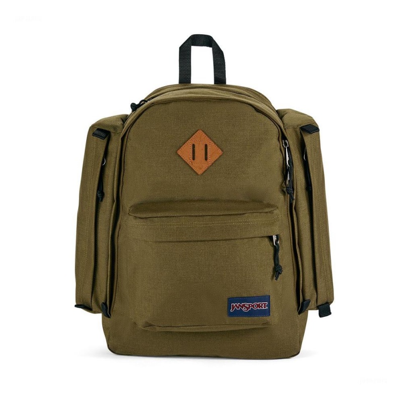 JanSport Field Pack Ruksaci Laptop Ruksak Maslinasto Zelene | MHRFT97366