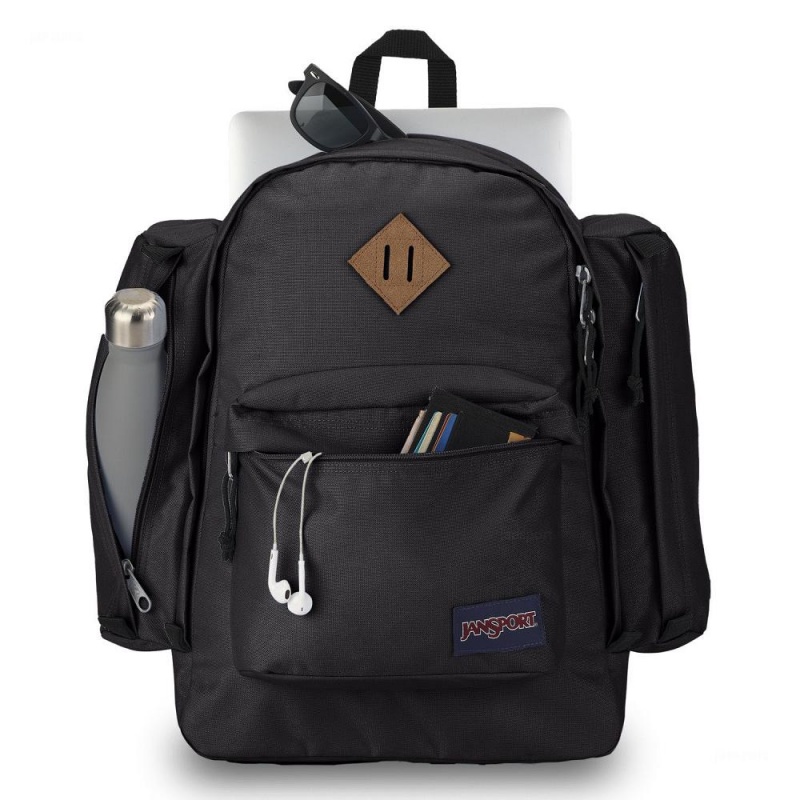 JanSport Field Pack Ruksaci Laptop Ruksak Crne | AHRWC23831