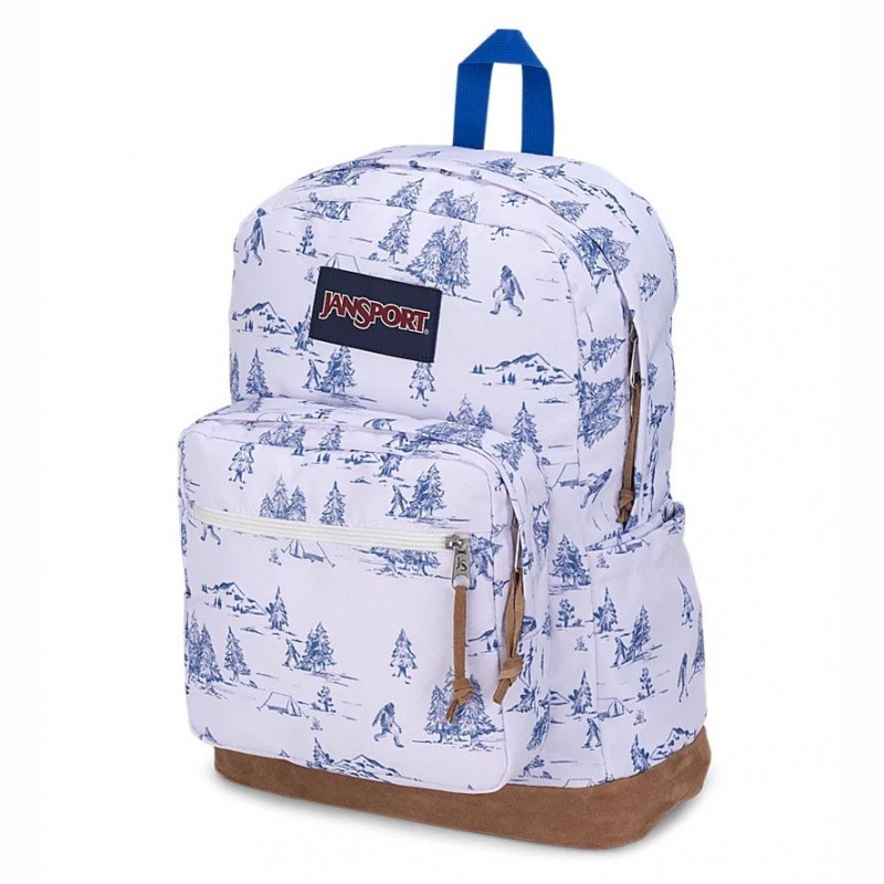 JanSport Right Pack Ruksaci Laptop Ruksak Bijele Plave | YHRVQ38705