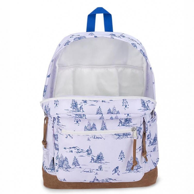 JanSport Right Pack Ruksaci Laptop Ruksak Bijele Plave | YHRVQ38705