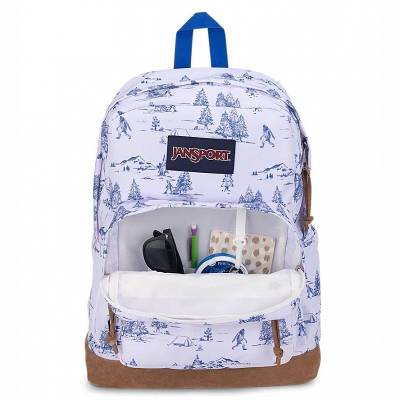 JanSport Right Pack Ruksaci Laptop Ruksak Bijele Plave | YHRVQ38705