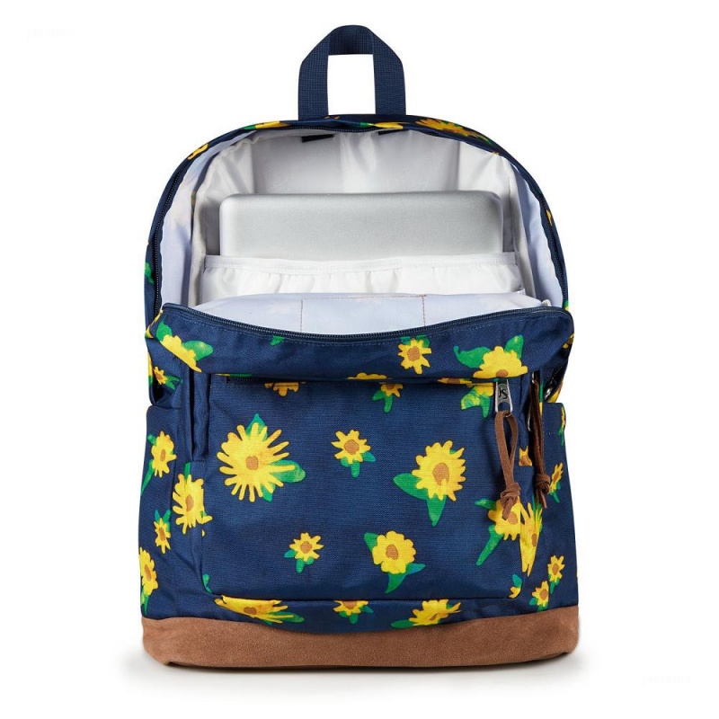 JanSport Right Pack Ruksaci Laptop Ruksak Tamnoplave Žute | SHRVO88388