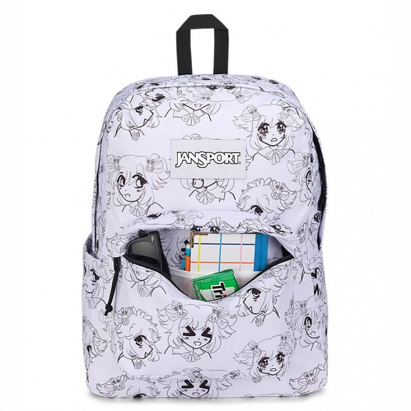 JanSport SuperBreak® Plus Ruksaci Laptop Ruksak Bijele | HRXBR17127