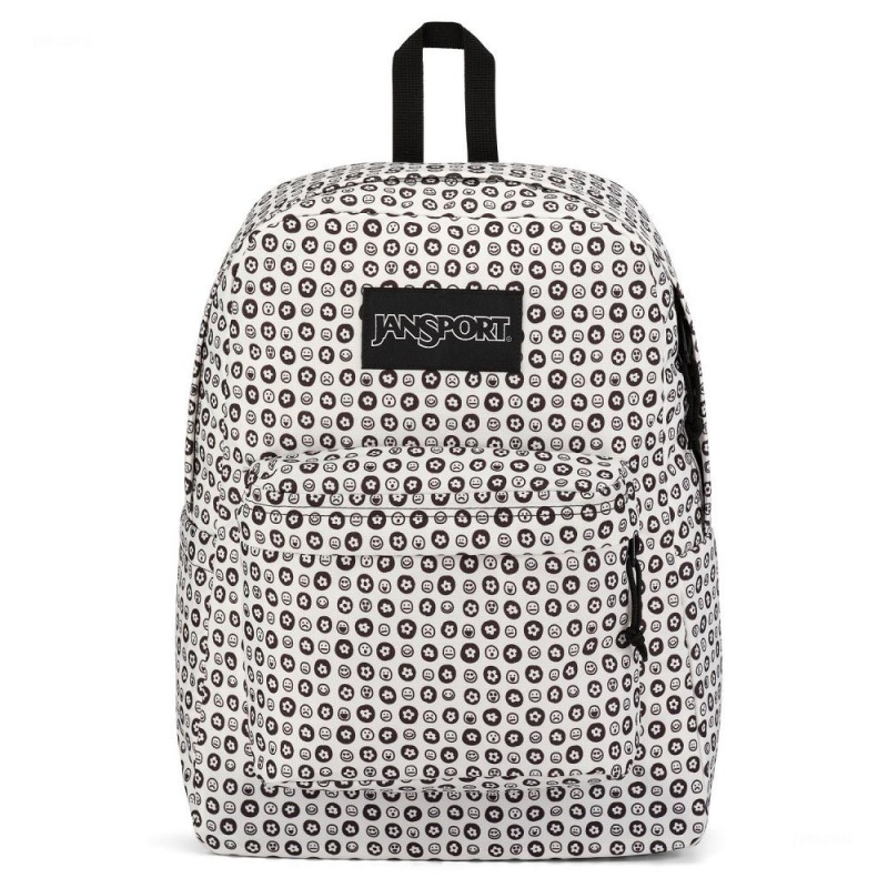 JanSport SuperBreak® Plus Ruksaci Laptop Ruksak Bijele Crne | HREAH77569