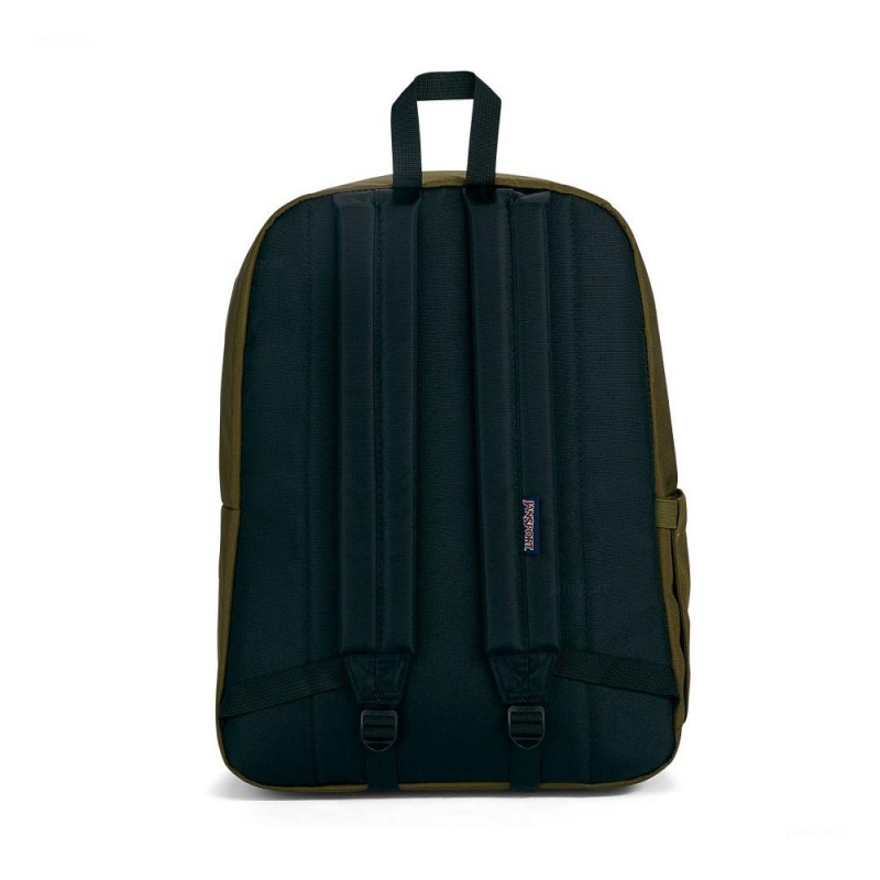 JanSport SuperBreak® Plus Ruksaci Laptop Ruksak Maslinasto Zelene | HRXMI82874